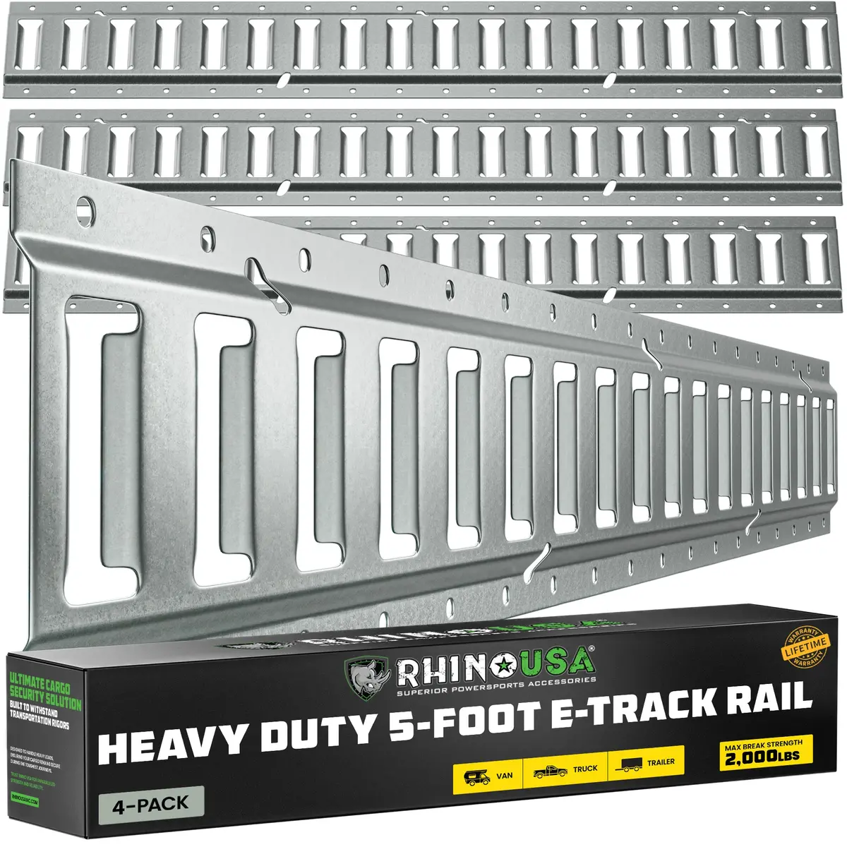 5Ft E-Track Tie-Down Rails 3