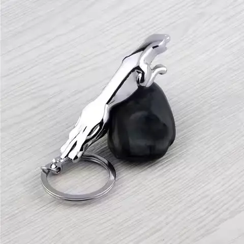 Jaguar Hood Ornament Metal Keychain 2