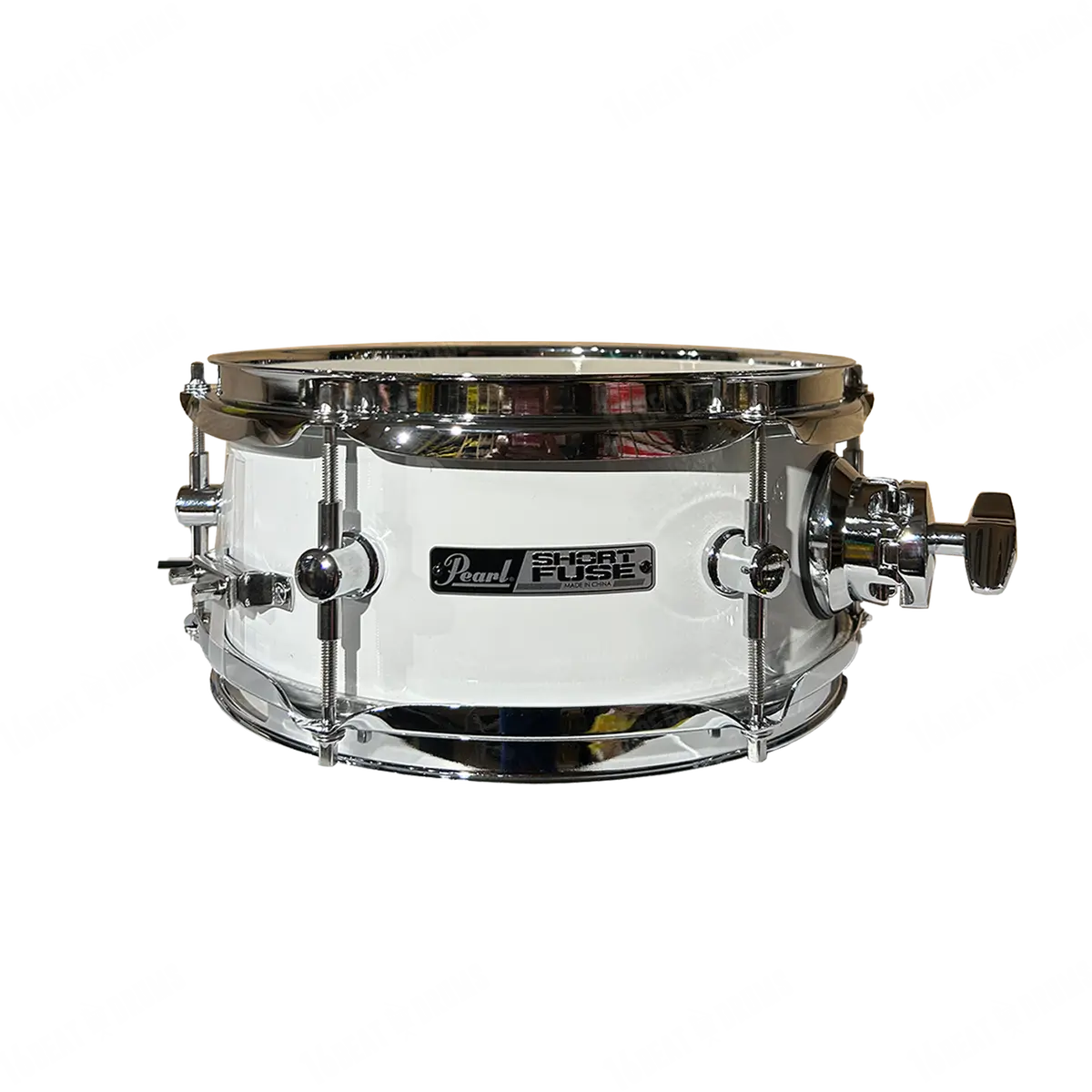 Pearl Short Fuse White Mounted Snare Drum 10"X4.5" Sfs10/C#33 1