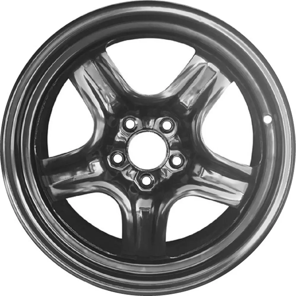 New 17" 2008-2012 Chevrolet Malibu Black Replacement Steel Wheel - 8075 1