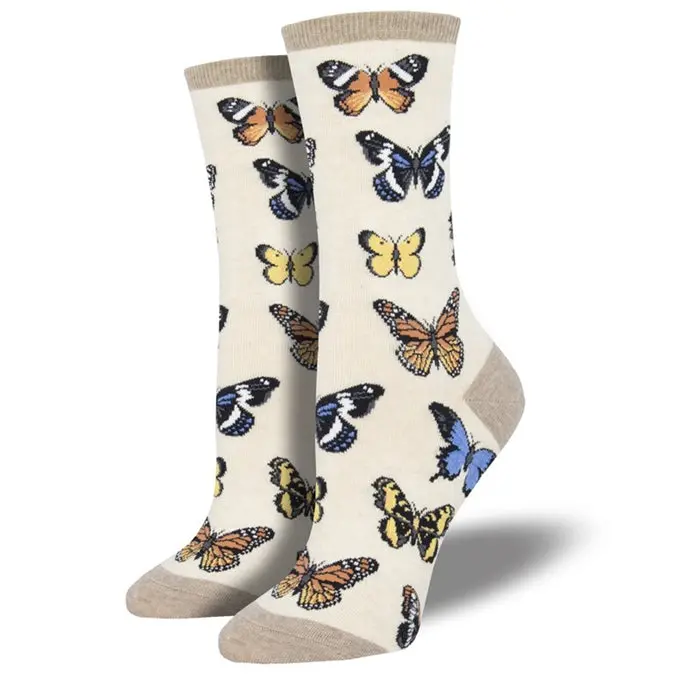 'Majestic Butterflies' Women's Printed Socks 2
