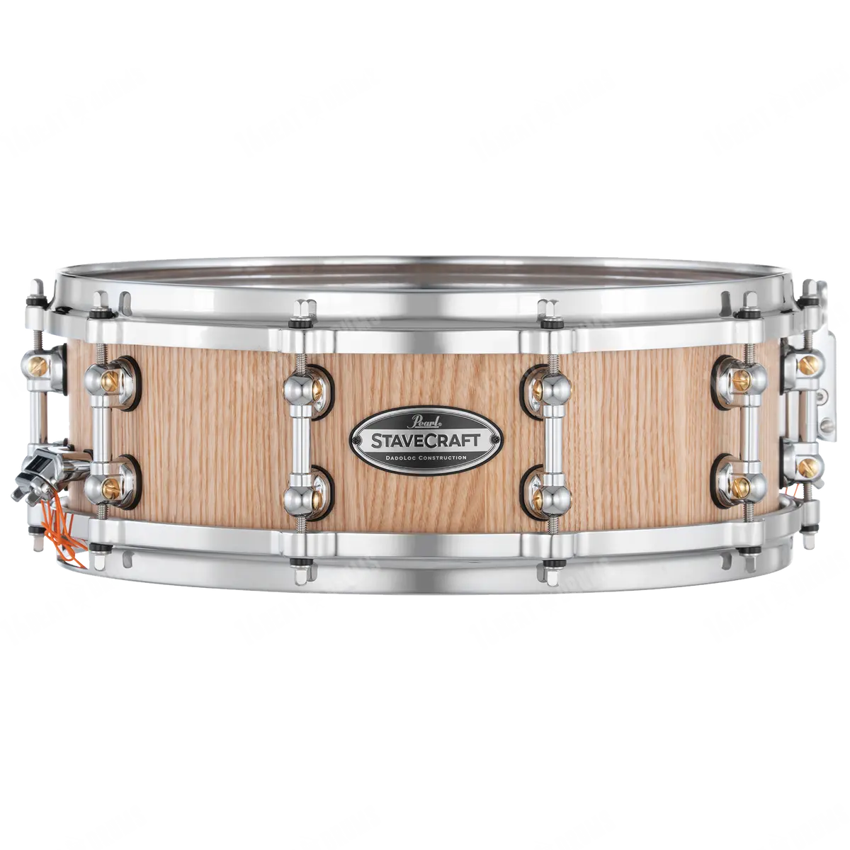 Pearl Stavecraft Ashwood W/ Makha Dadoloc Snare Drum, Hand Rubbed Natural Ash 14"X5" Scd1450aw 1