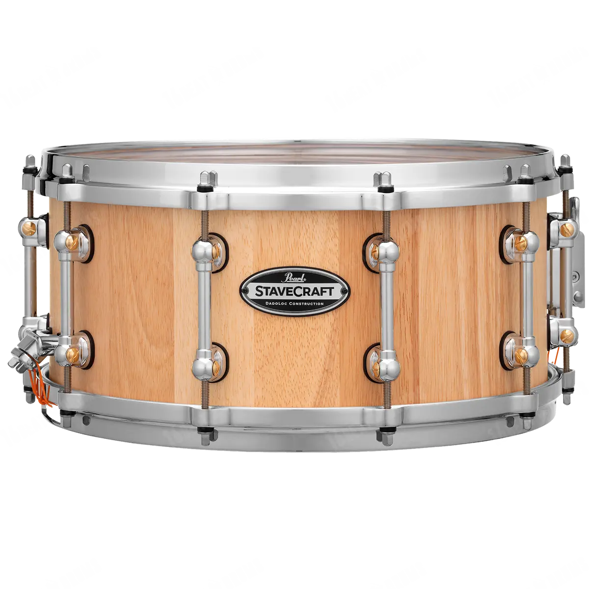 Pearl Stavecraft Thai Oak With Makha Dadoloc Snare Drum 14"X6.5" Scd1465to#186 1
