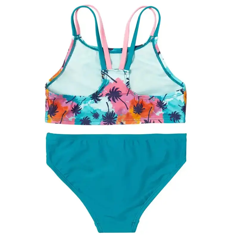 Speedo Girls Strappy Back Two Piece Swimsuit 2