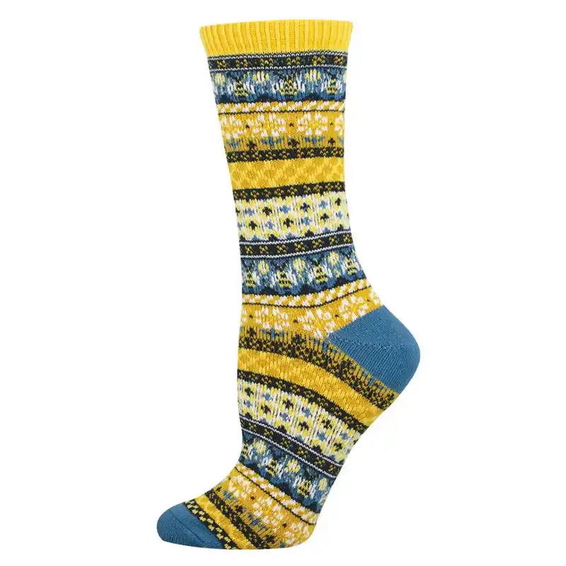 'Honey Bees' Women's Sweater Socks 1