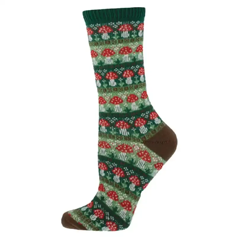 'In Line For Mushies' Women's Sweater Socks 1