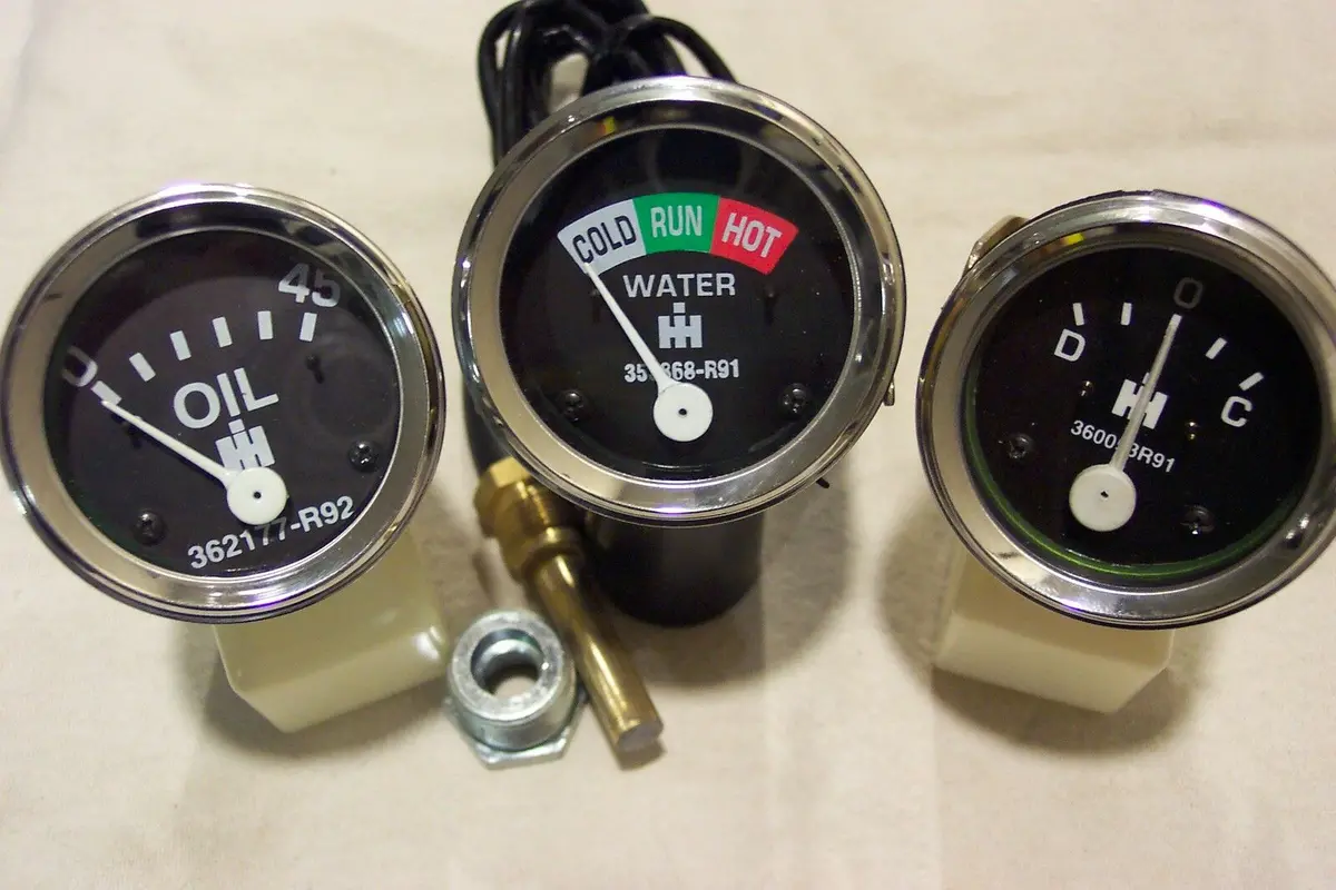 3 Gauge Set For Farmall Ih International 400 - 450 Diesel & Wheatland's 1