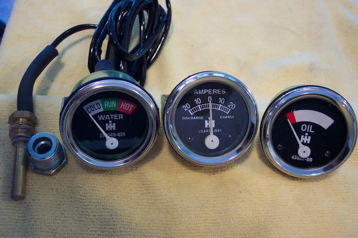 Gauge Set For Farmall Super C Oil Temperature Amp 353868R91 43987Db 354473R91 1