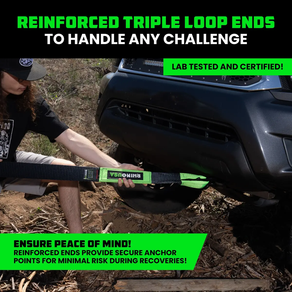 3" Ultimate Recovery Tow Strap 7