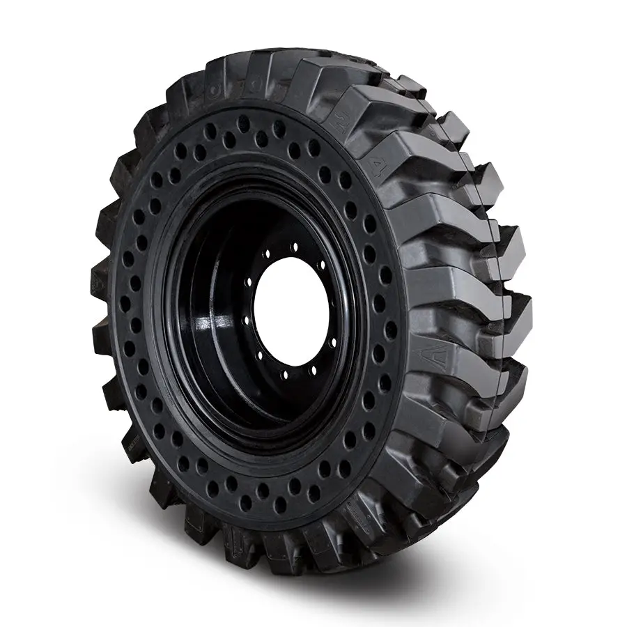 Telehandler Solid Tire & Wheel Assembly 13.00-24 R-4 Tread (130024) 1