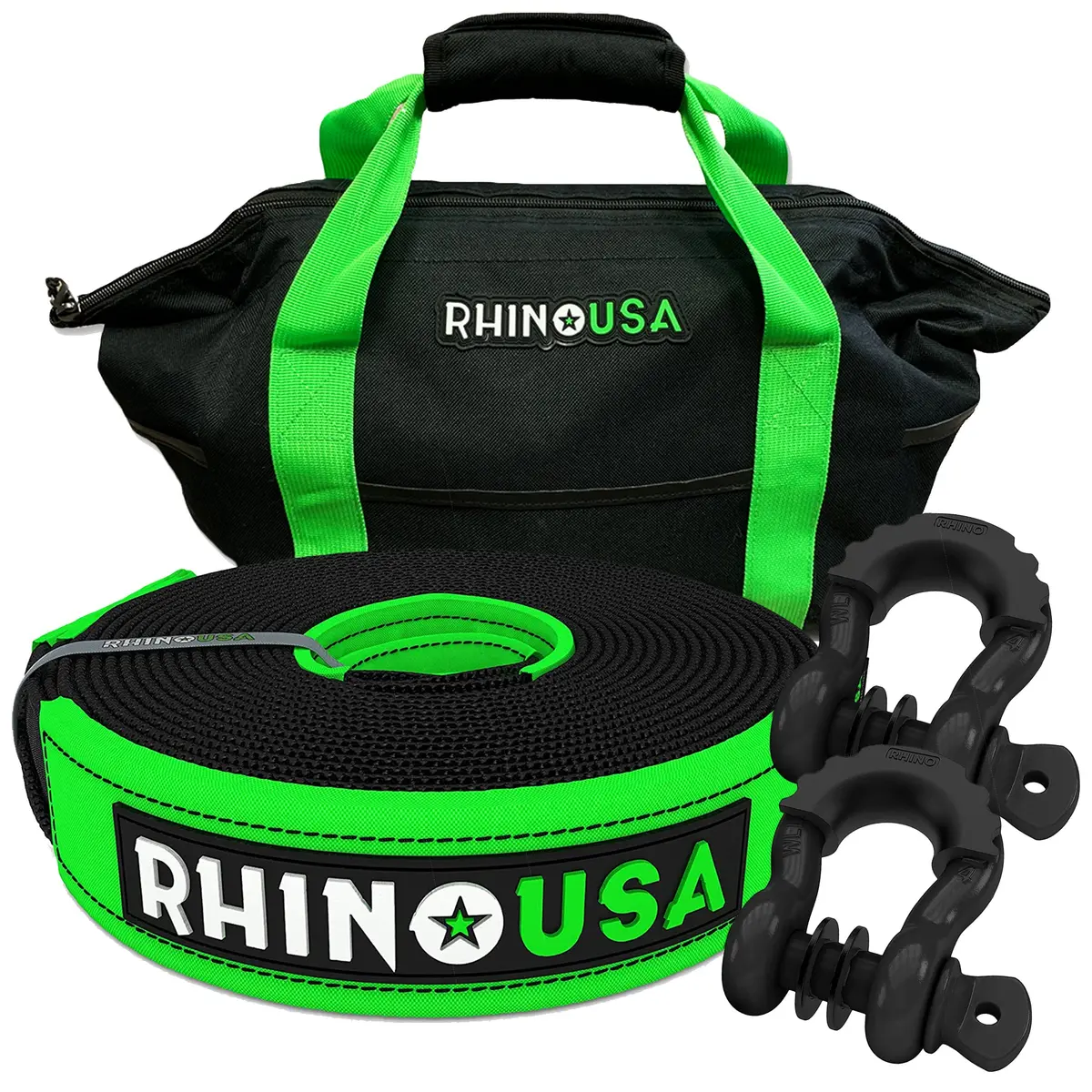 20' Tow Strap & D-Ring Shackle Set Combo 1