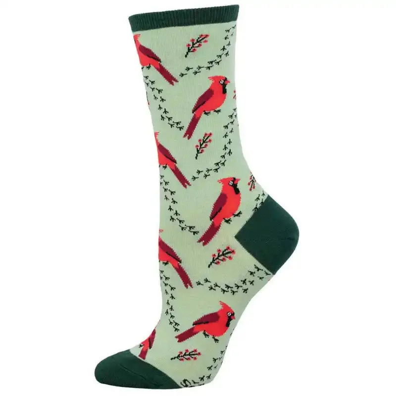 'Cardinal Tracks' Women's Printed Socks 1