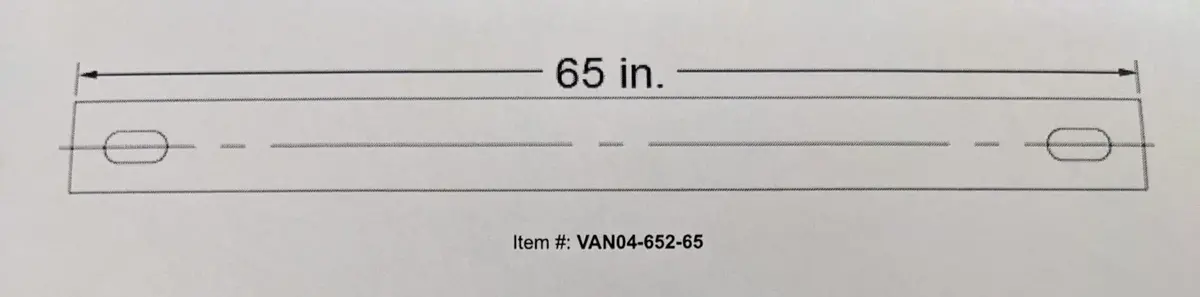 Van04-652-65 Turning Shaft 65" 1