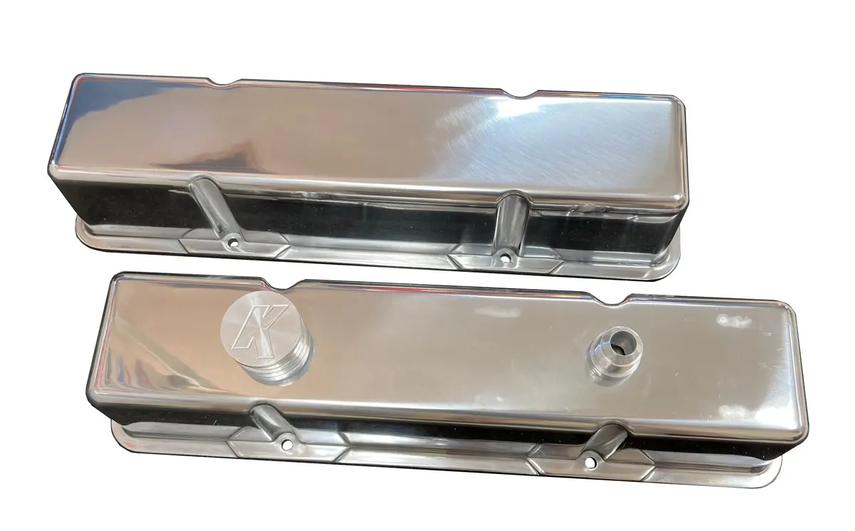 Vc203-2 Polished Alum.<Br>Evac/Breather Set 1