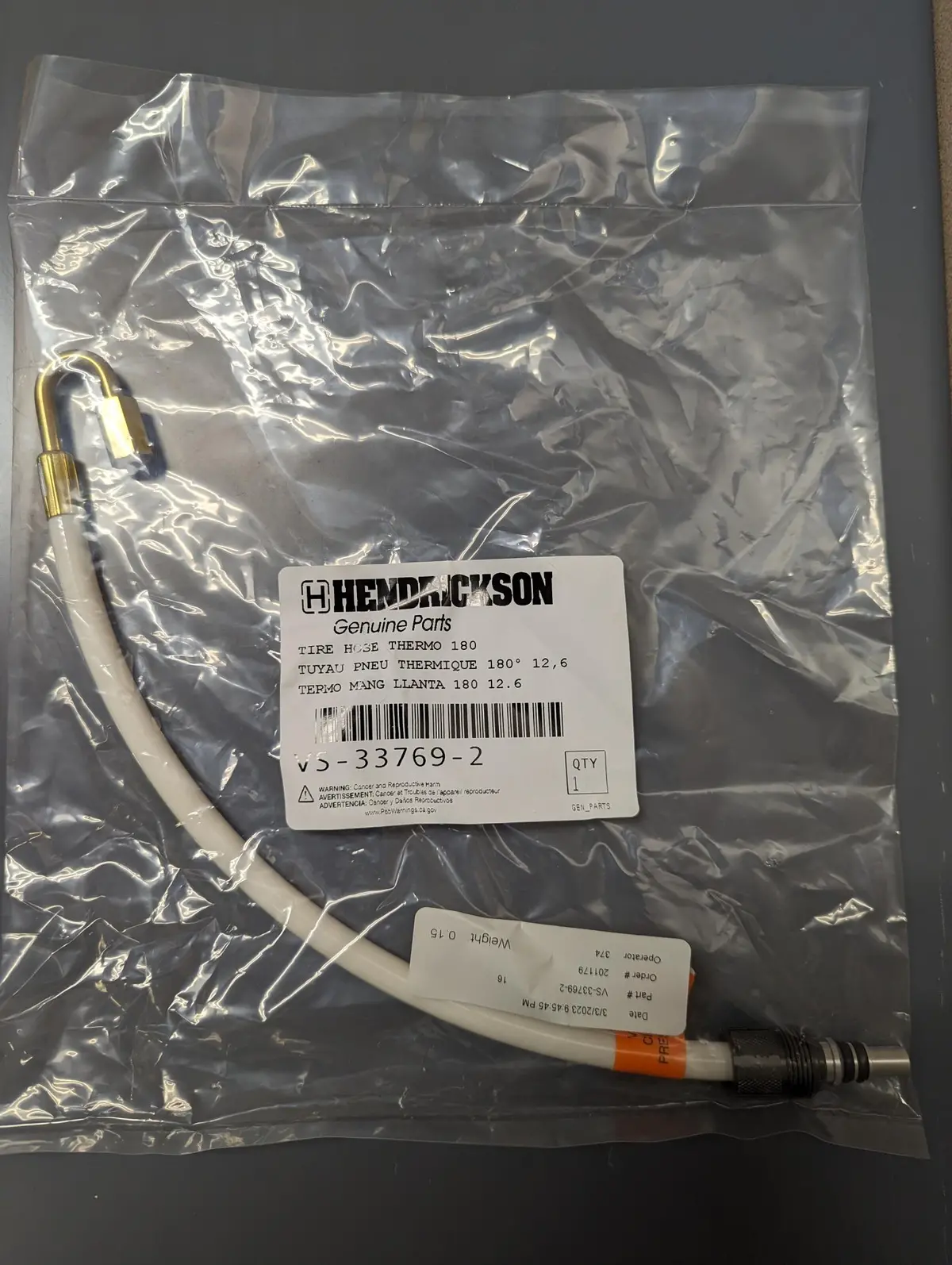Vs-33769-2 Tire Hose, 24.5 1