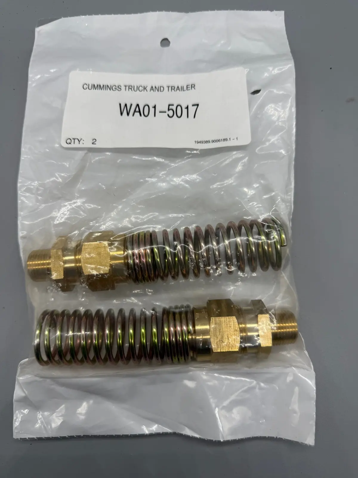 Wa01-5017 Hose End W/Spring Guard 3/8" X 3/8" (Pkg 2Ea) 2