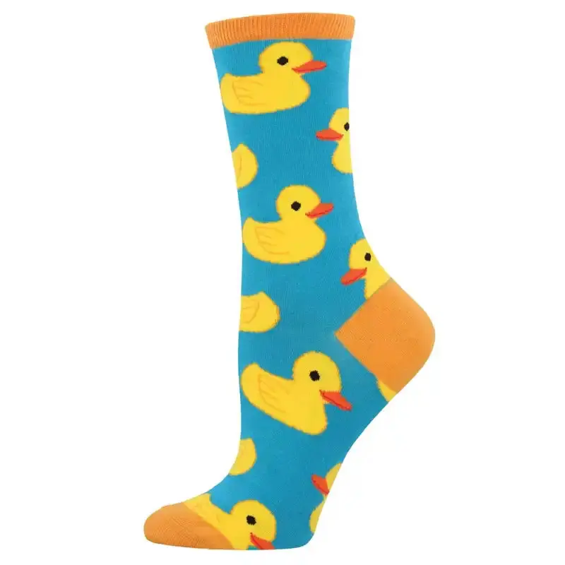 'Rubber Duck' Women's Printed Socks 1