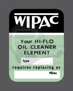 Wipac Filter Change 1