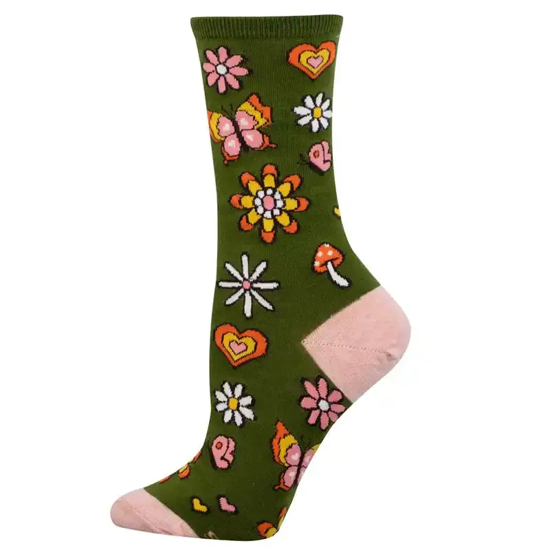 'Hazy Daisy' Women's Printed Socks 1