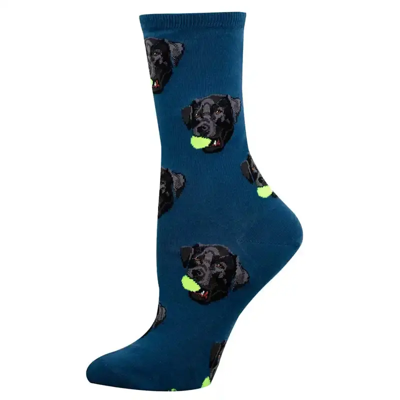 'Black Lab' Women's Printed Socks 1