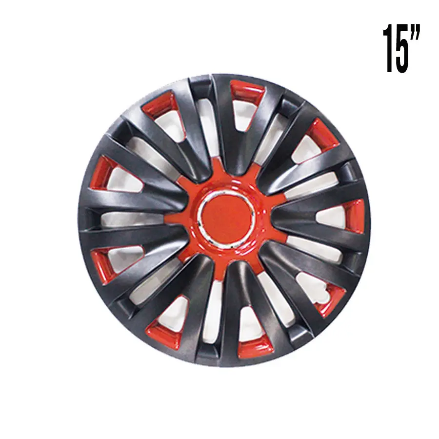 Copas Para Rin 15" Negra/Roja 1