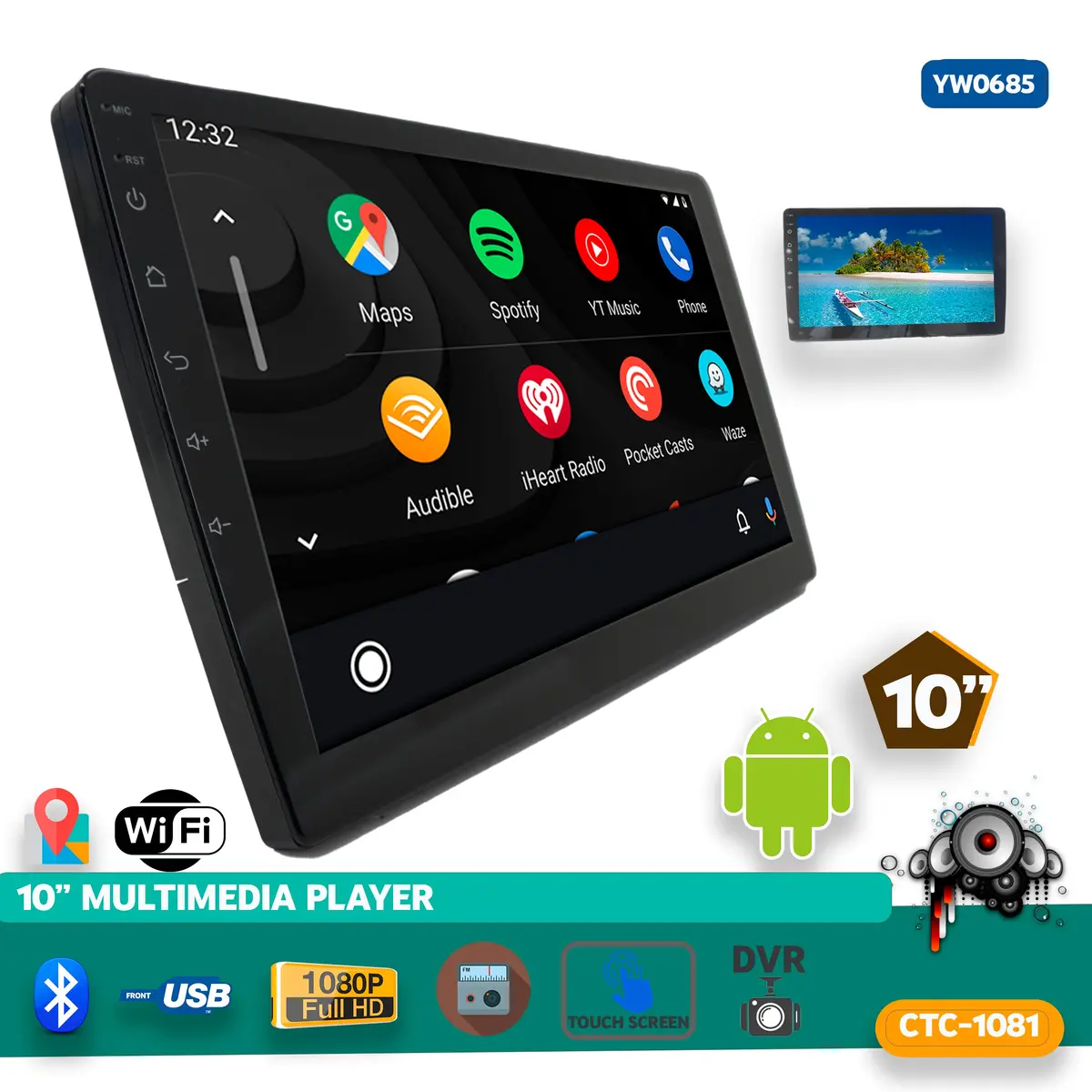 Equipo Multimedia 1081 10-Inch, Android 12.2, 1+16G 1