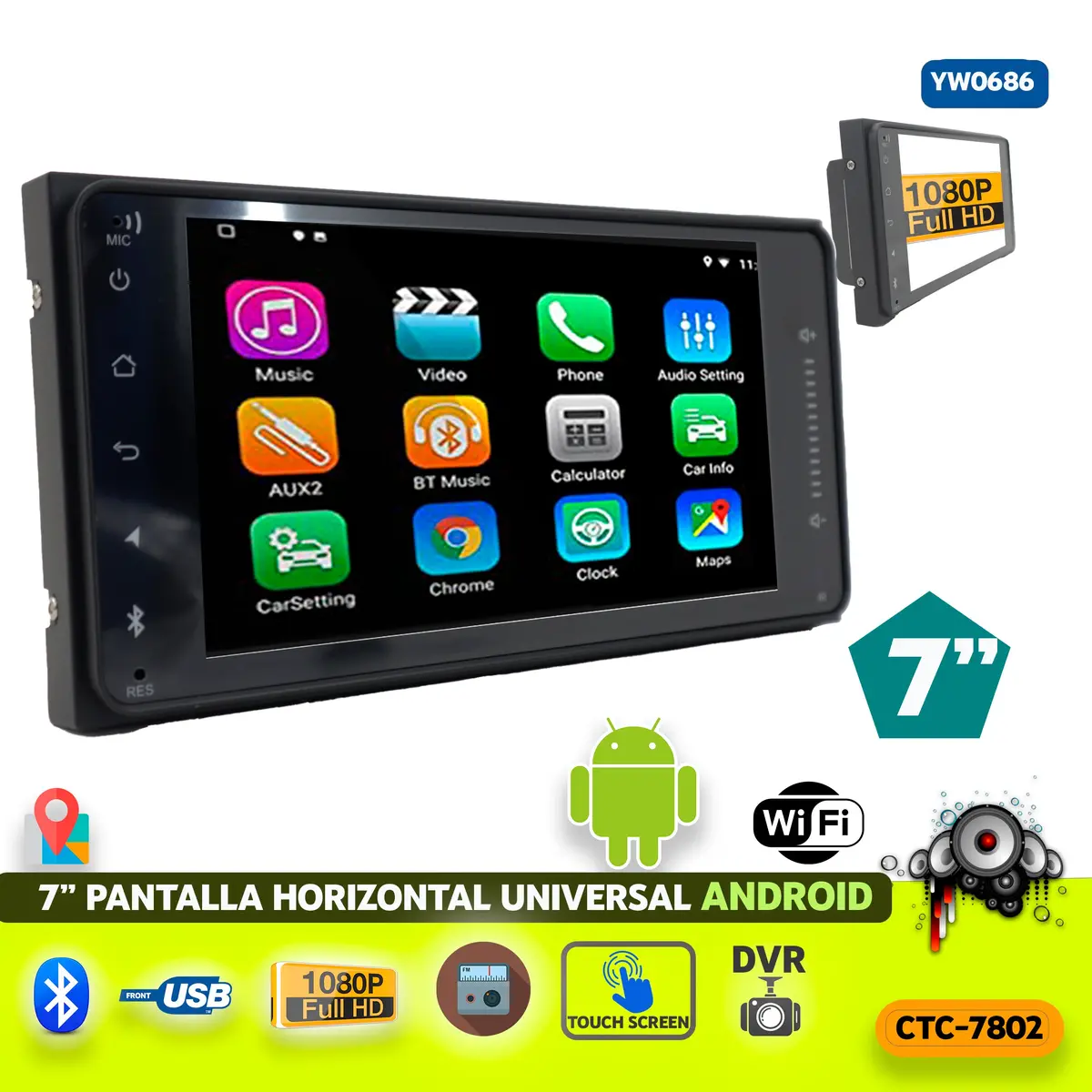 Equipo Multimedia 7802 7-Inch, Android 12.2, 1+16G 1