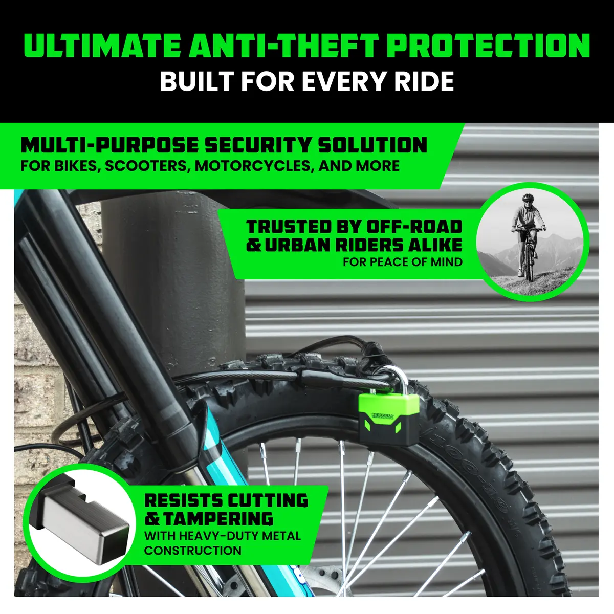 Heavy-Duty Bike Lock Set 2