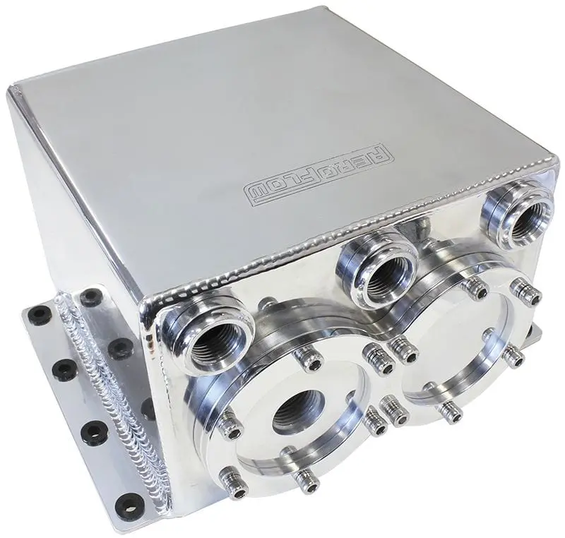 Af77-3244 Polished Dual Efi Pump Surge Tank With Mounting Hardware 1