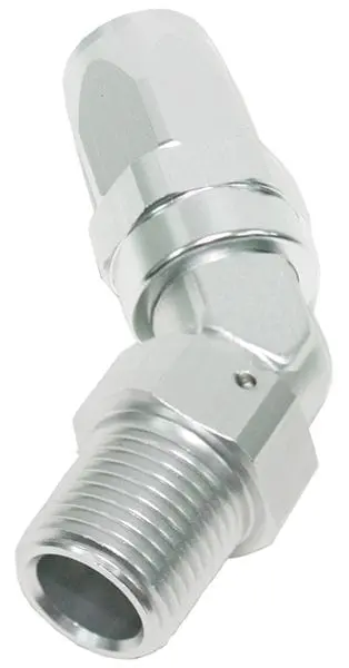 1/4" Npt To -8An 45° Swivel Hose Fitting – Tapered Male End (Af828-08-04S) 1