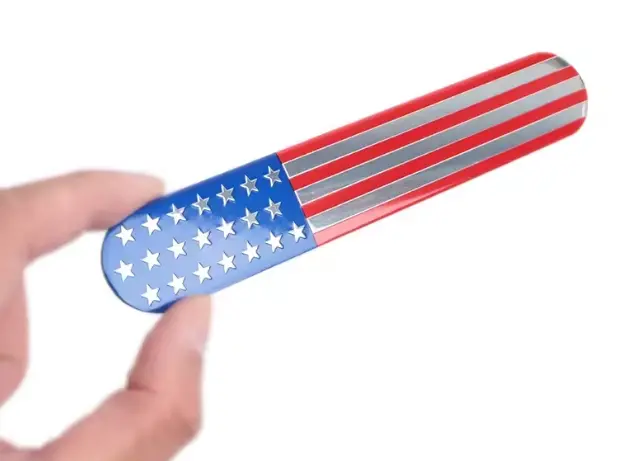 Usa Metal Flag Badge 1