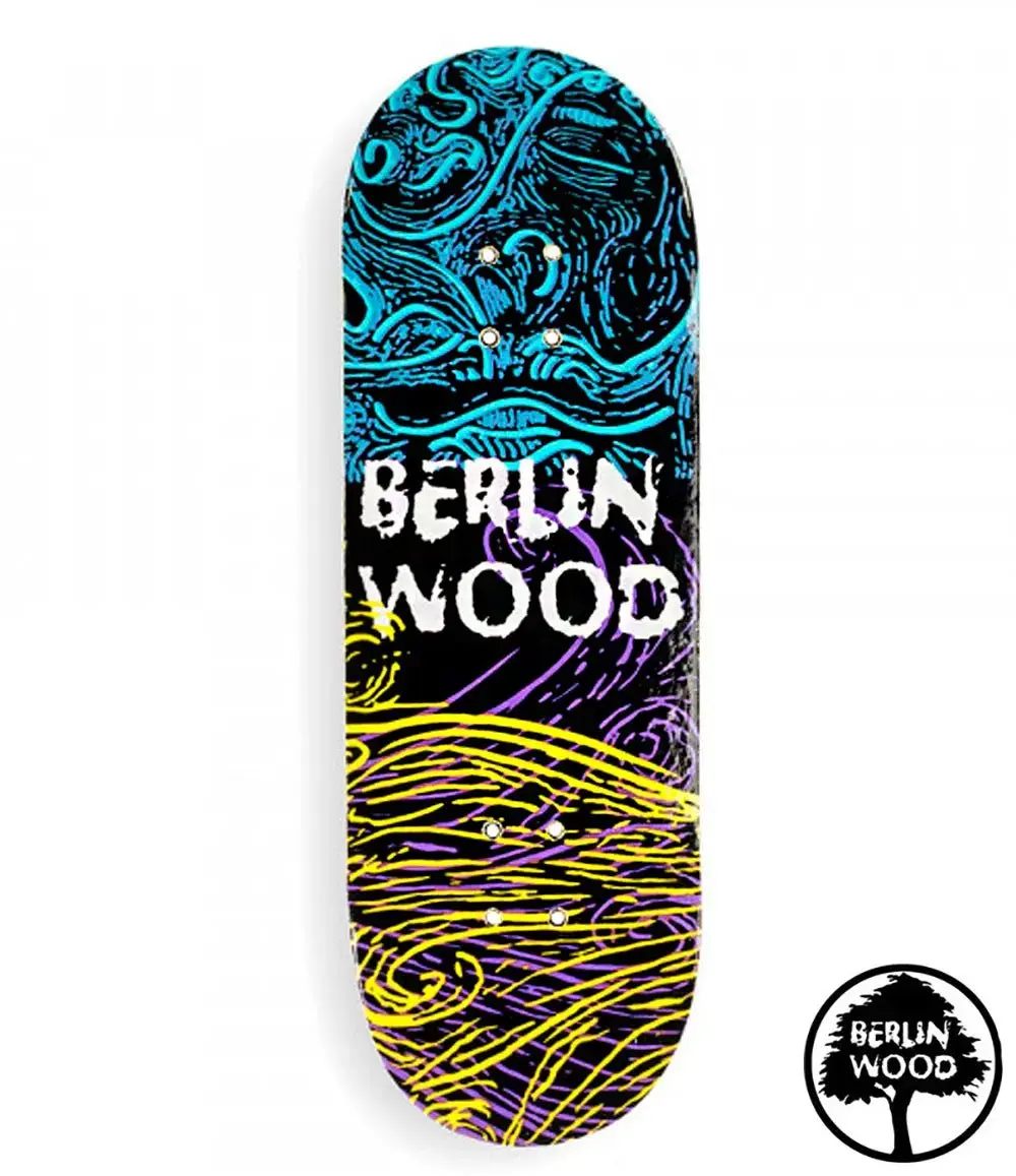 Berlinwood Gene Bw Pattern Fingerboard Deck Wide Low 32Mm 1