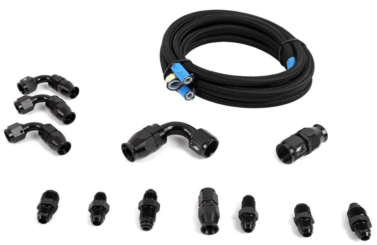 Billet Specialties Black Power Steering Hose Kit – Blk77900 1