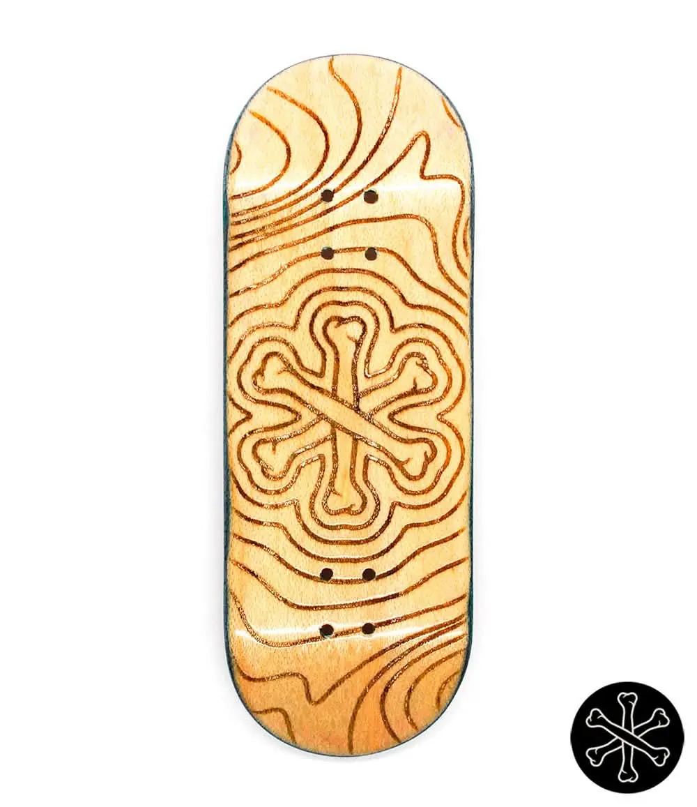 Bone Wood Logo Fingerboard Deck 33Mm 1