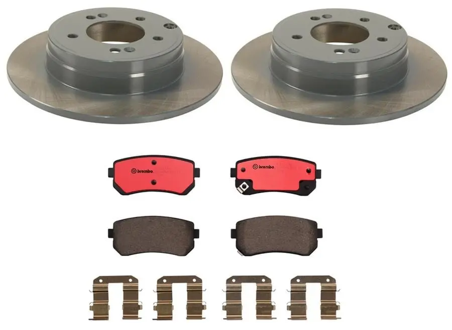 Brembo Kt00226 Rear Disc Brake Pad And Rotor Kit 1