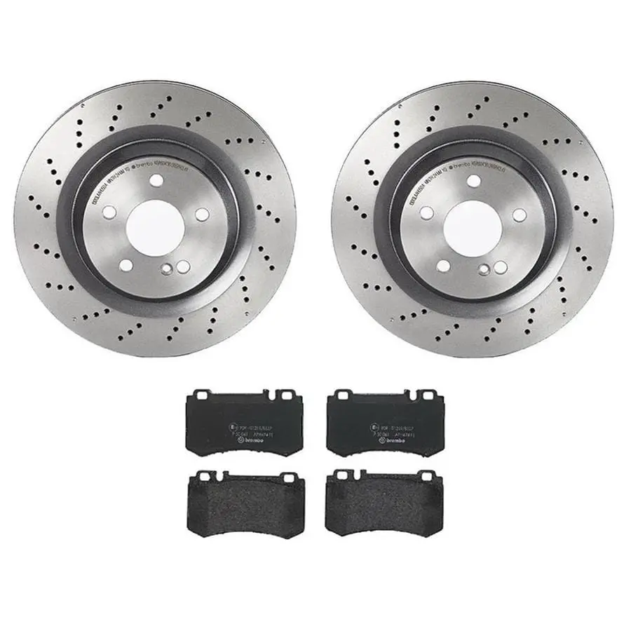 Brembo Kt04431 Front Disc Brake Pad And Rotor Kit 1