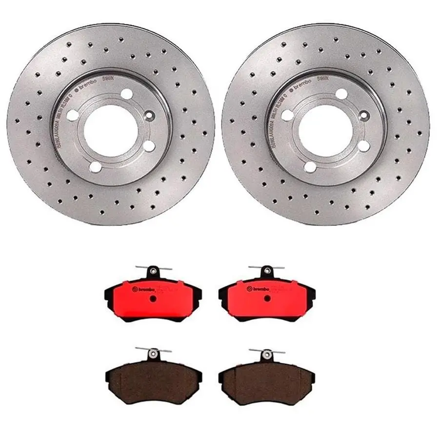 Brembo Ktx0119 High-Performance Brake Pad And Rotor Kit 1