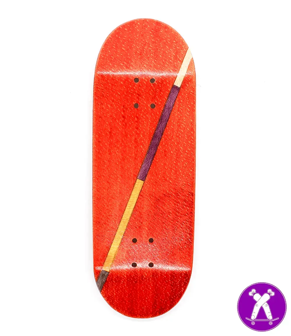 Broswood Red Split Ply Fingerboard Deck 32Mm 1