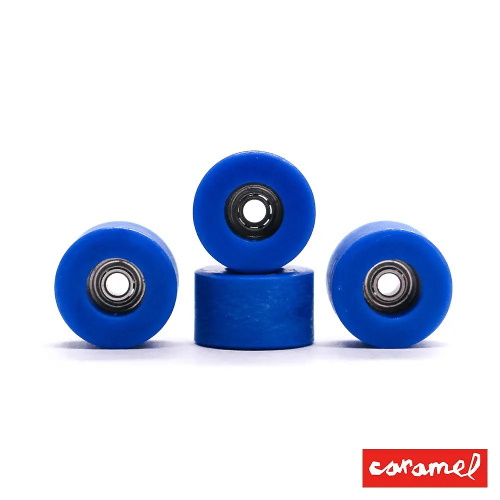 Caramel Blue Fingerboard Wheels 8Mm 65D 1