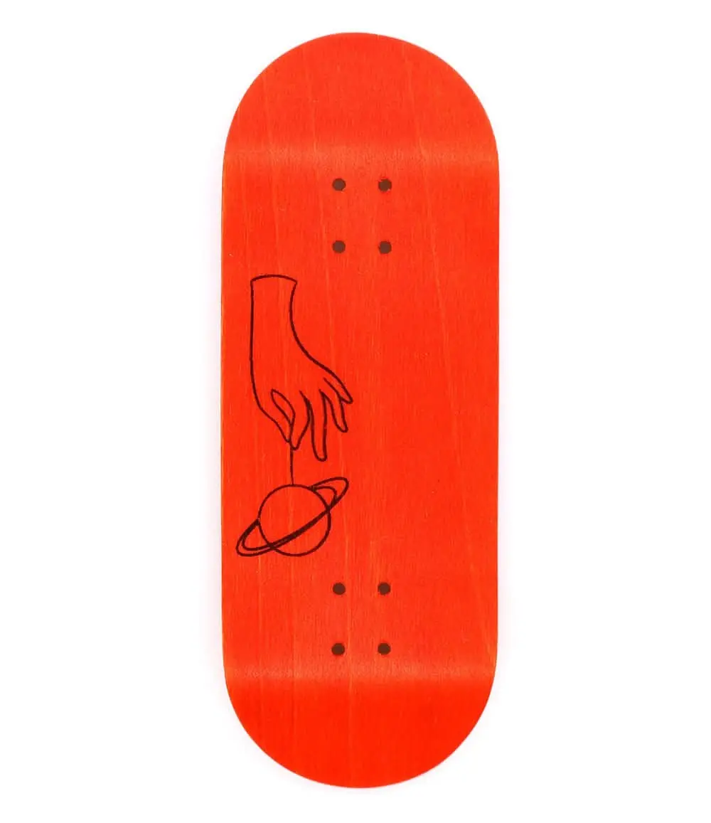 Orange Wasteland Fingerboard Deck 34.5Mm 1