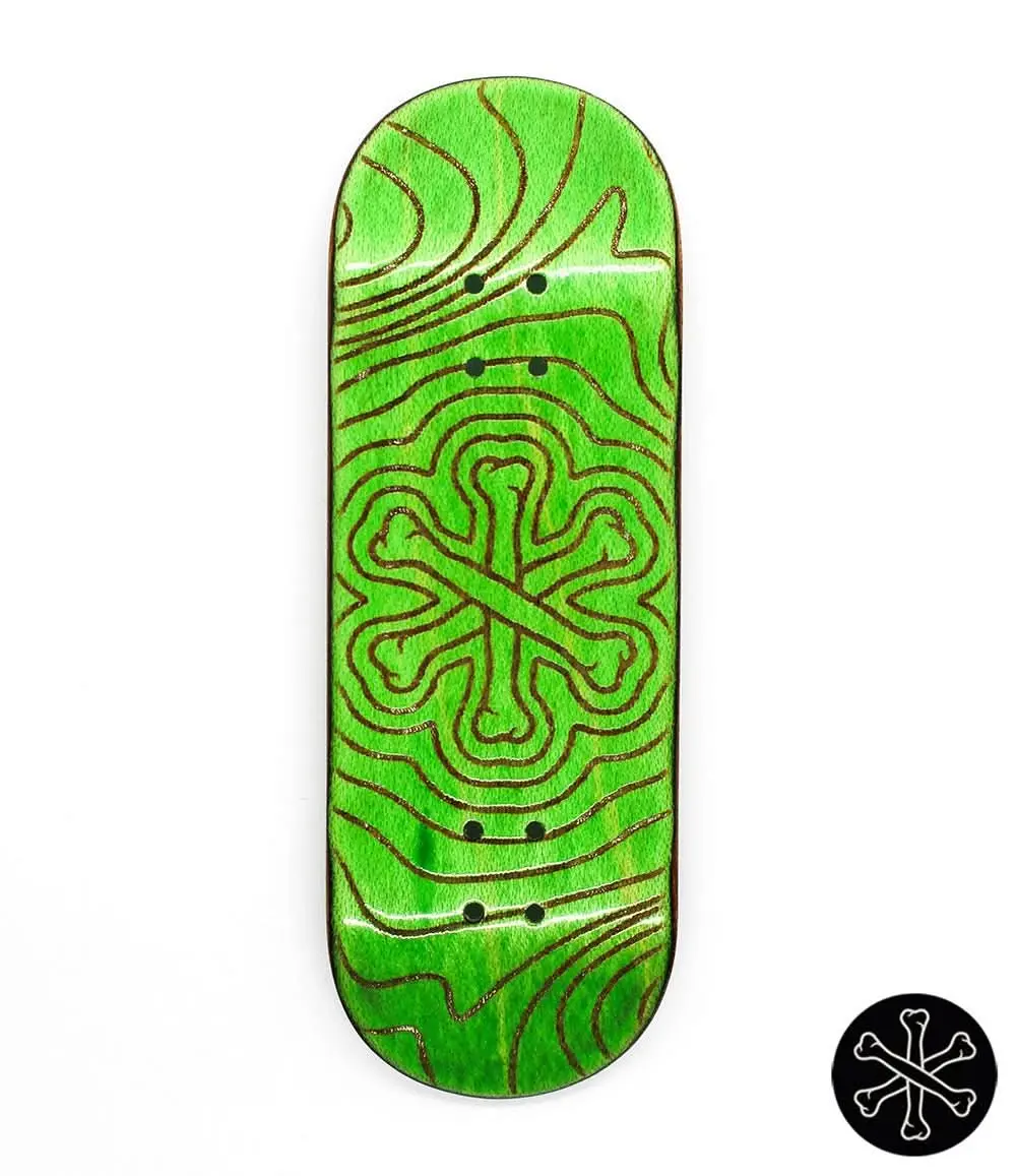 Bone Lime Logo Fingerboard Deck 32Mm 1