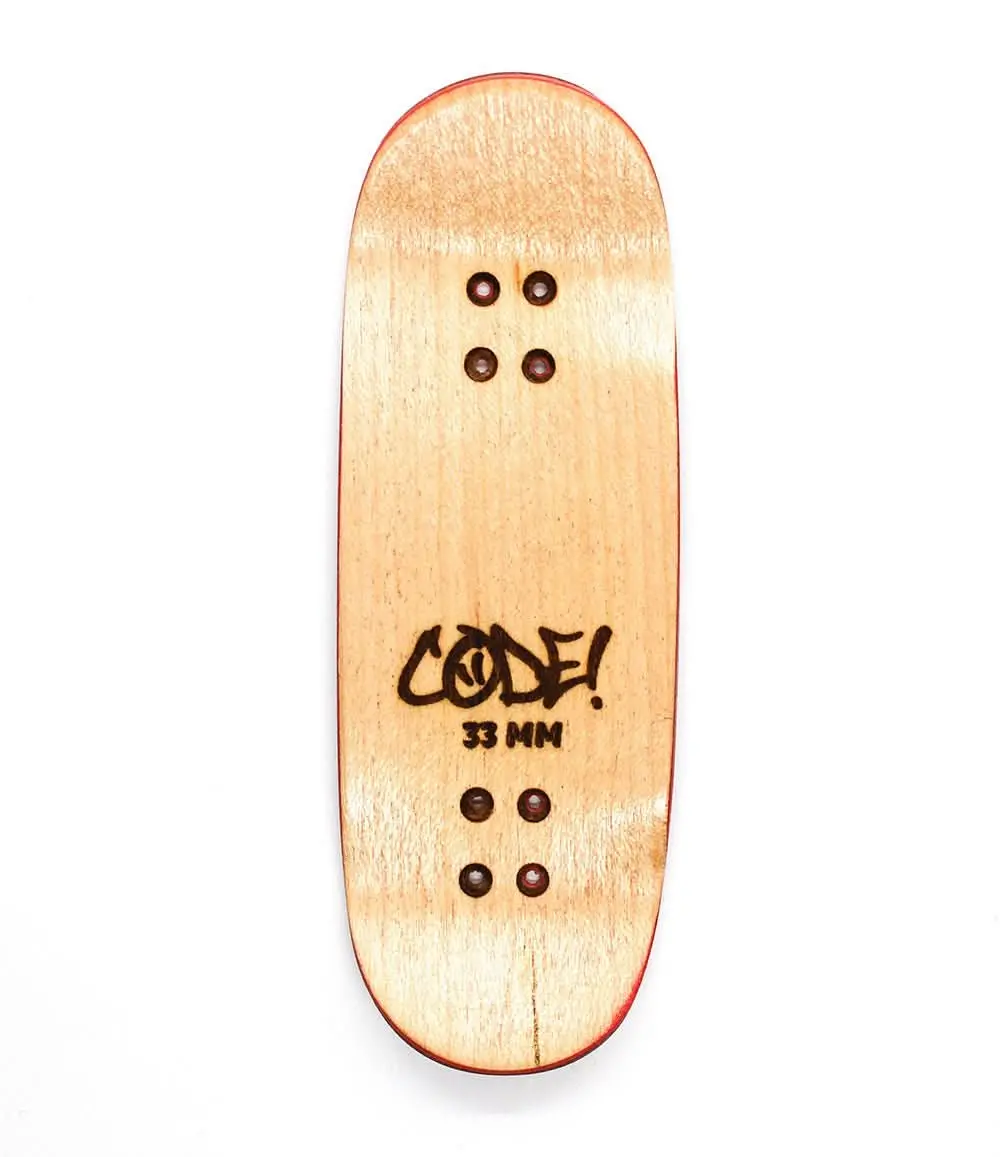 Code Brick/Wood Fingerboard Split-Ply Deck 33Mm 2