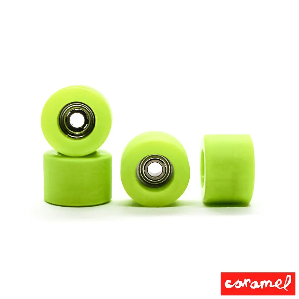 Caramel Lime Fingerboard Wheels 7Mm 70D 1