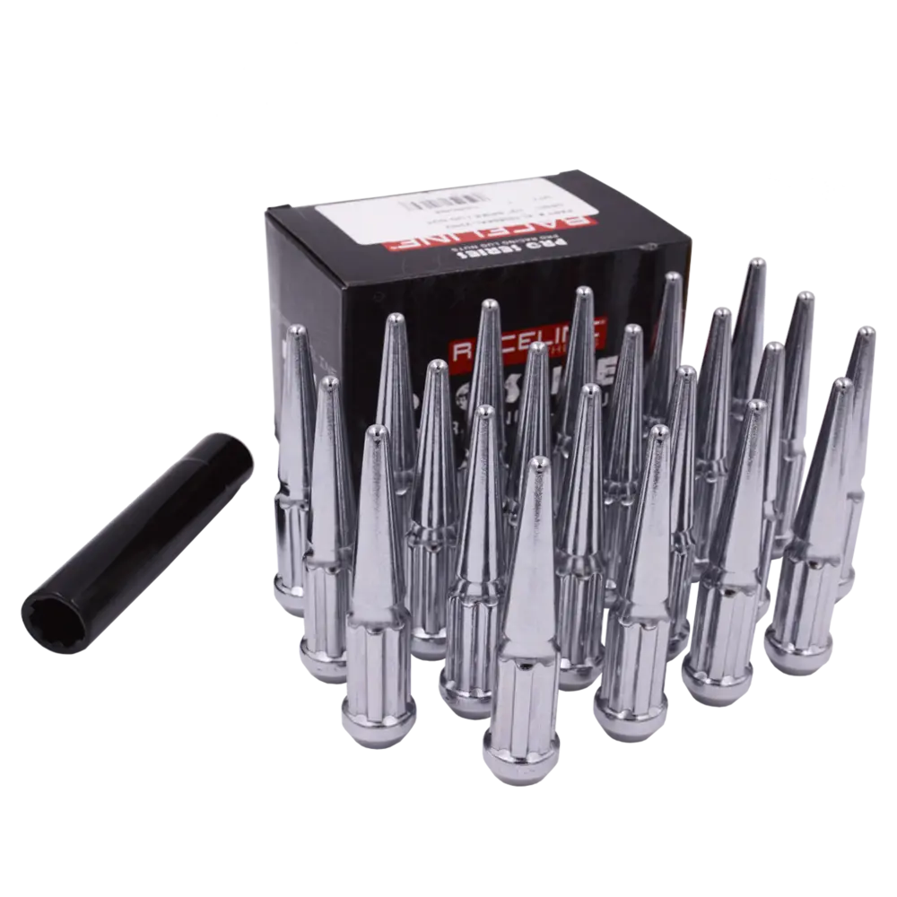 L793809xl-23Nv 14X1.50 Xl Spike Chrome Jeep 23 Lug Kit Includes 23 Lugs And 1 Installation Tool 1