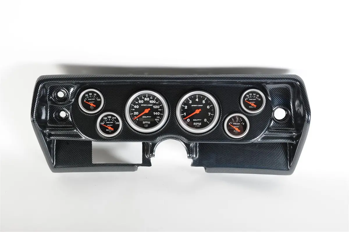Classic Thunder Road 102680613 Custom Gauge Cluster — Retro-Fit Dashboard With Autometer Analog Gauges, Modern Readability 1