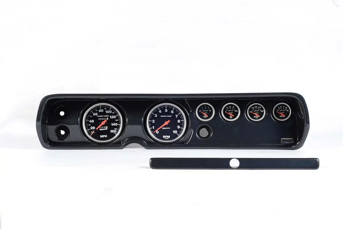 Classic Thunder Road 103640123 Custom Instrument Panel W/ Autometer Gauges 1