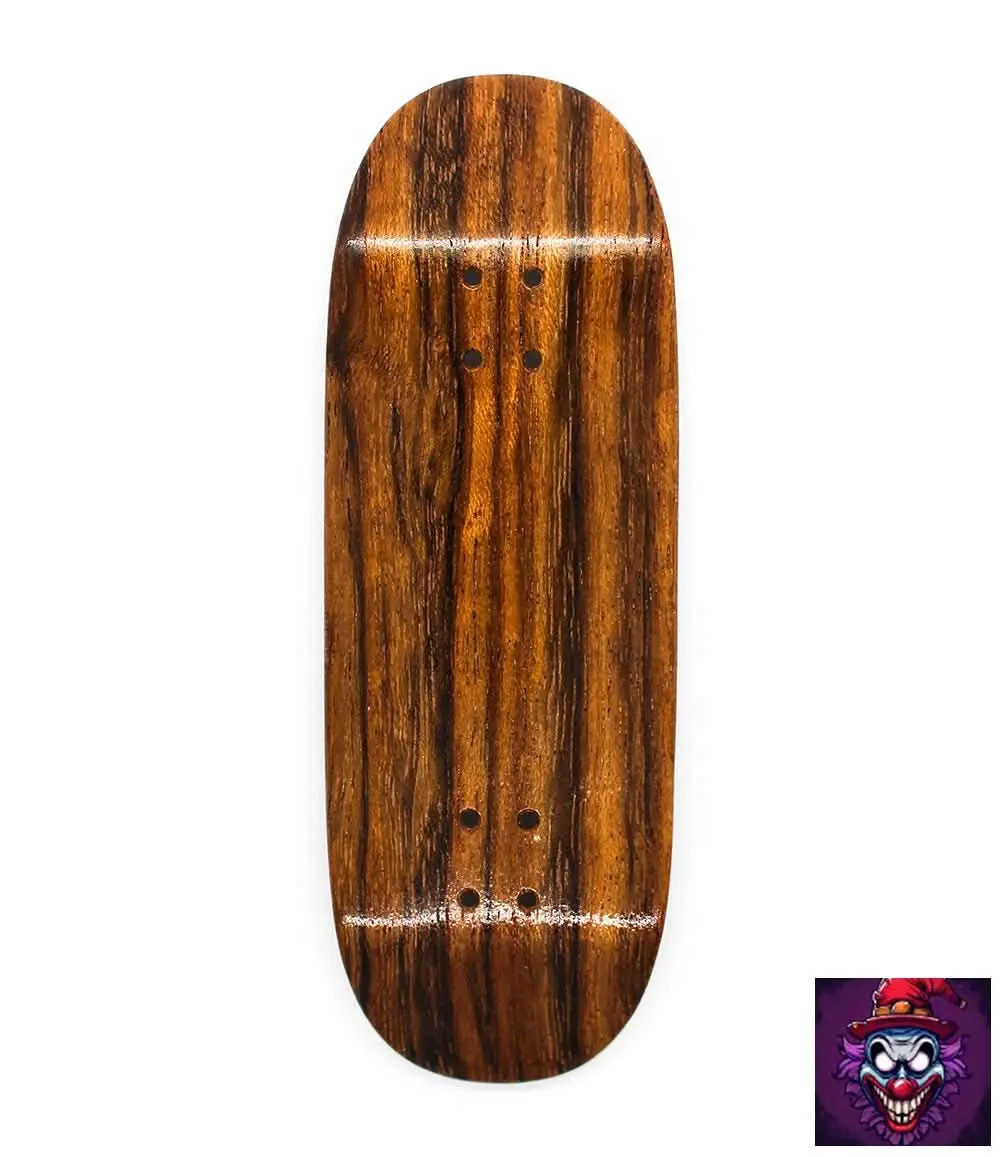 Clown Dark Wood Grain Fingerboard Deck 33Mm 1