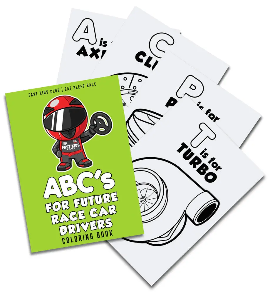 Coloring Book - Abc's For Future Race Car Drivers 1