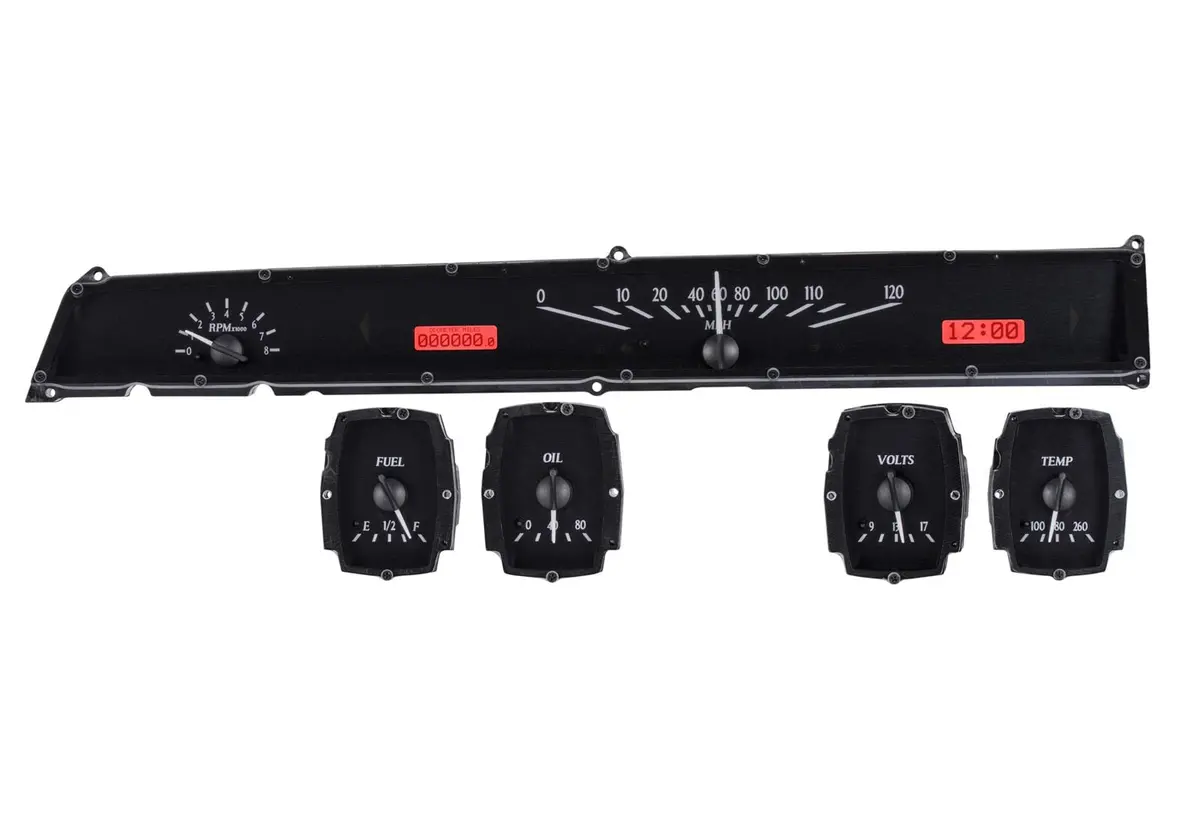 Dakota Digital Vhx-64L-K-R Direct-Fit Analog Gauge System For Classic Vehicles 1