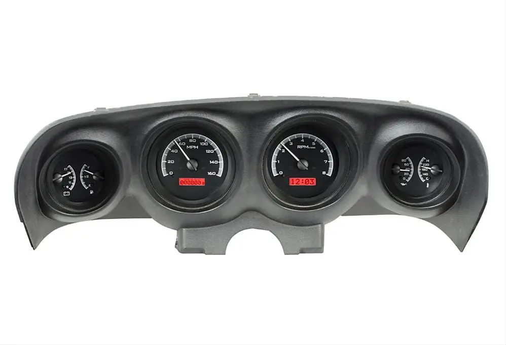 Dakota Digital Vhx-69F-Mus-K-W Analog Gauge System For Muscle Cars 1